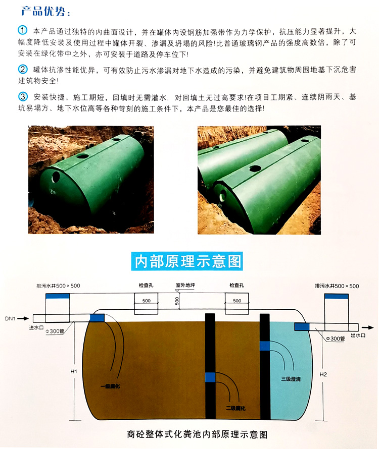 始兴玻璃钢化粪池